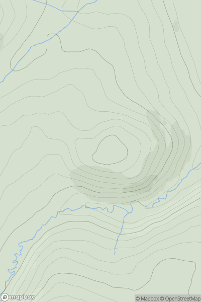 Thumbnail image for White Hill [The River Tweed to the English Border] [NT503068] showing contour plot for surrounding peak